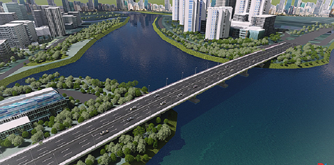 Thông xe cầu vượt qua đảo Kim Cương từ ngày 30.5