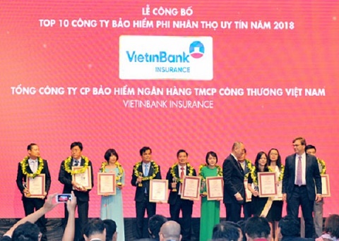 Bảo hiểm VietinBank vào top 10 công ty bảo hiểm uy tín
