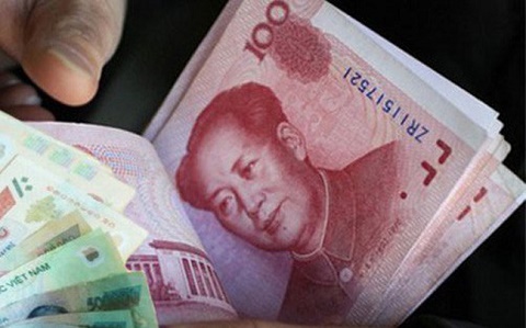 Đồng VND đã lên giá trên 5% so với đồng nhân dân tệ