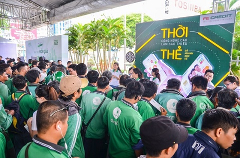 Fe Credit đồng hành cùng ngày hội tài xế công nghệ Grab