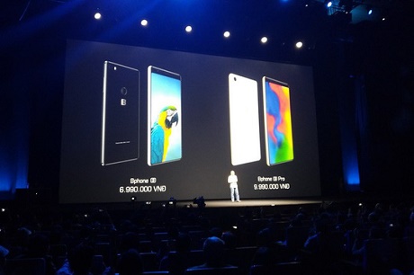 Ra mắt Bphone 3 có thiết kế tràn đáy và chống nước