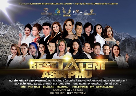 Nhiều giải thưởng hấp dẫn tại cuộc thi “ Tìm Kiếm Tài Năng” ngành phun xăm thẩm mỹ Châu Á