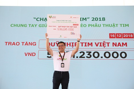 Chạy Vì Trái tim 2018 tại Celadon City gây quỹ hơn 5 tỷ đồng, giúp cứu sống hơn 180 trẻ em nghèo mắc bệnh tim bẩm sinh