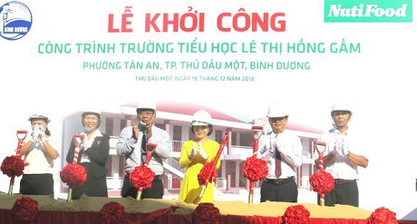 NutiFood tài trợ 10 tỉ xây dựng trường tiểu học ở Bình Dương