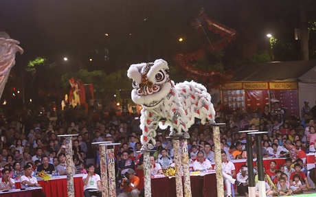 Tưng bừng khai mạc Liên hoan Lân Sư Rồng TP.HCM lần 2 năm 2018