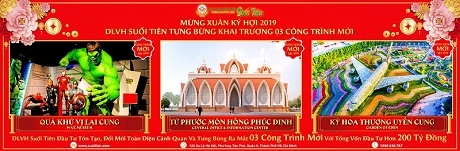 Nhiều hoạt động đón Tết Kỷ Hợi 2019 thú vị tại Thiên Đường mùa xuân Suối Tiên