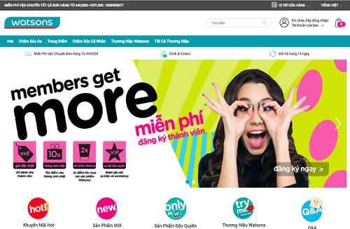 Watsons gây ấn tượng khi chào sân Việt Nam với loạt điểm nhấn khác biệt