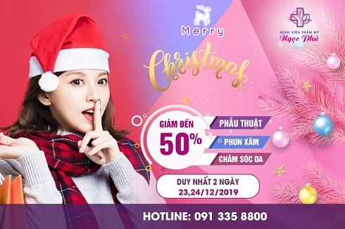Nhiều chương trình làm đẹp hấp dẫn chào đón Noel tại Bệnh viện Thẩm mỹ Ngọc Phú