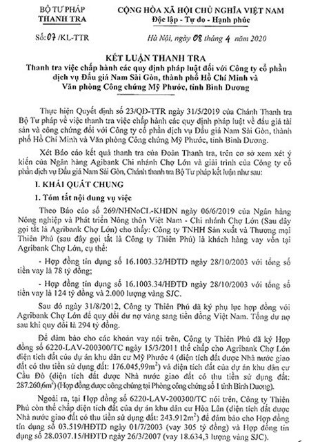 Công ty Thuận Lợi “chây ì” việc nộp tiền đặt trước để mua tài sản