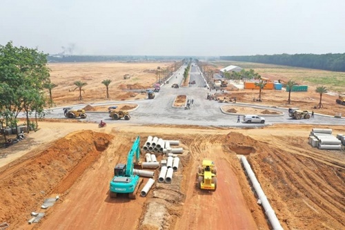 Dự án hơn 92 ha thi công