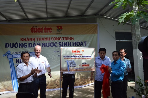 KHÁNH THÀNH ĐƯỜNG DẪN NƯỚC SINH HOẠT CHO 64 HỘ DÂN TẠI ẤP BA NÚI, HUYỆN KIÊN LƯƠNG