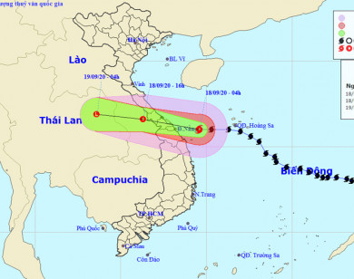 Bão số 5 áp sát từ Quảng Bình đến Quảng Nam, gió giật cấp 12