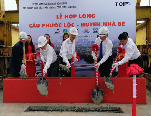 Huyện Nhà Bè: Hợp long cầu Phước Lộc nối hai xã Phước Kiển và Phước Lộc