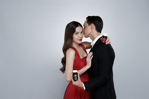 Hà Hồ - Kim Lý là đại diện bộ sản phẩm LOVE của Sâm Ngọc Linh