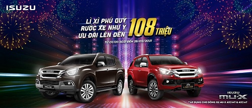 ĐÓN XUÂN CÙNG MU-X: “LÌ XÌ PHÚ QUÝ, RƯỚC XE NHƯ Ý”