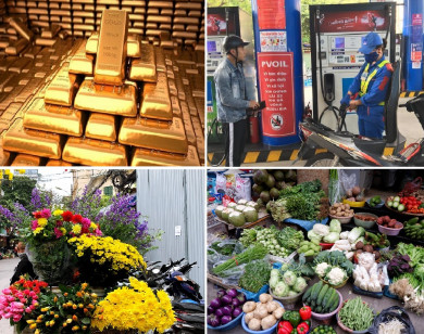 Tiêu dùng trong tuần (từ 22-28/2/2021): Giá vàng, thực phẩm, hoa đồng loạt lao dốc