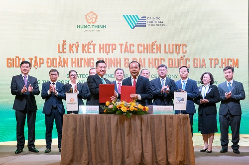 TẬP ĐOÀN HƯNG THỊNH VÀ ĐẠI HỌC QUỐC GIA TP.HCM KÝ KẾT HỢP TÁC CHIẾN LƯỢC