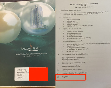 Hợp đồng mua bán căn hộ Sài Gòn Pearl có nội dung trái ngược nhau về sở hữu tầng hầm?