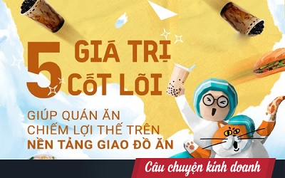 Những giá trị cốt lõi giúp cửa hàng, quán ăn chiếm lợi thế khi kinh doanh trên nền tảng giao đồ ăn