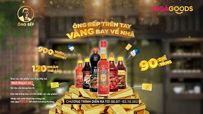 Giga1 khởi động chương trình khuyến mãi “Ông Bếp trên tay - Vàng bay về nhà”