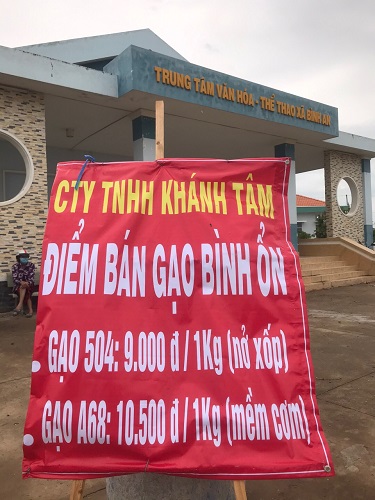 Long An: Công ty TNHH Khánh Tâm bán gạo trợ giá mùa dịch