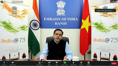 TỌA ĐÀM TRỰC TUYẾN “ẤN ĐỘ - CƯỜNG QUỐC MỚI VÀ MỐI QUAN HỆ ĐỐI TÁC CHIẾN LƯỢC  TOÀN DIỆN VỚI VIỆT NAM”