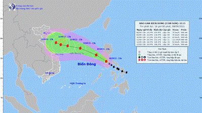 Bão Conson đang ở phía Nam đảo Luzon, giật cấp 11