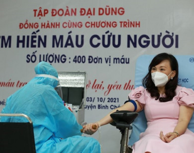 Tập đoàn Đại Dũng tham gia hiến máu cứu người