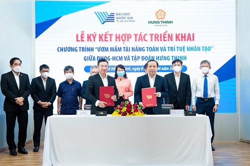 ĐHQG-HCM hợp tác với Tập đoàn Hưng Thịnh triển khai chương trình “Ươm mầm tài năng Toán và Trí tuệ nhân tạo”