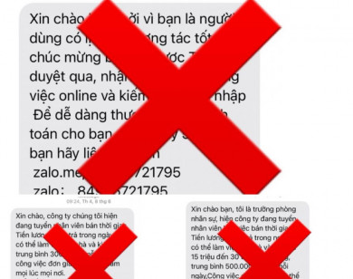 Cảnh giác trước tin nhắn ''lừa đảo'' tuyển dụng việc làm