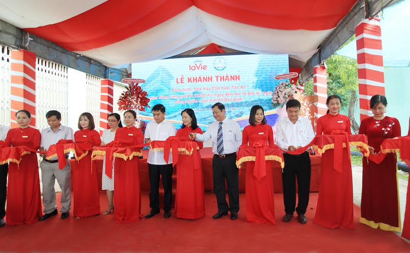 La Vie góp phần hỗ trợ công ty cấp nước Long An sử dụng nguồn nước bền vững trong cấp nước sinh hoạt