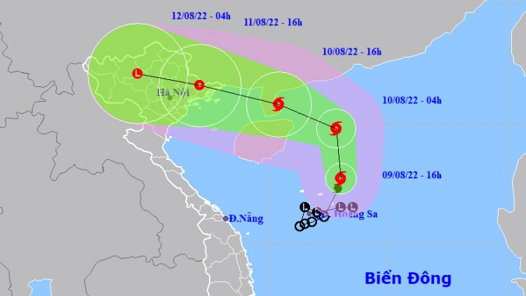 Bão số 2 có thể ảnh hưởng trực tiếp đến khu vực Đông Bắc
