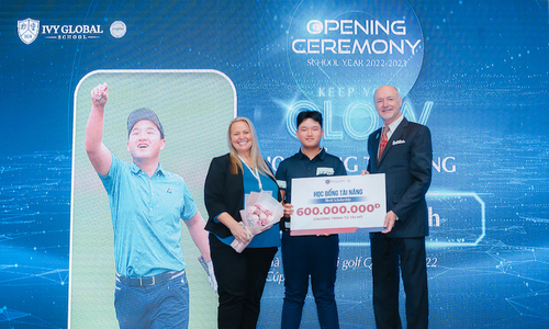 Ivy Global School trao học bổng gần 3 tỷ đồng cho 3 golfer trẻ tài năng