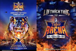 Đấu Trường Bản Lĩnh Tiger Arena lần đầu tiên ra mắt với chuỗi thử thách độc lạ nhất Việt Nam