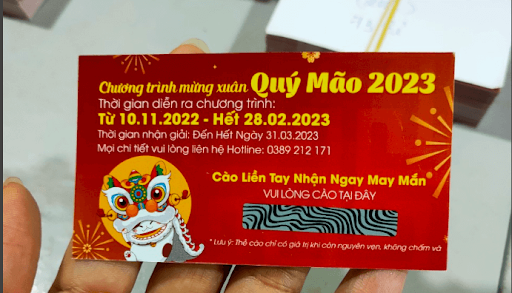 Quy trình in thẻ cào trúng thưởng đầy đủ và chi tiết nhất năm 2023