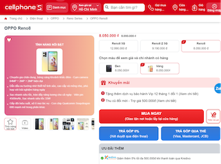 Top 5 smartphone đang có ưu đãi tốt tại CellphoneS