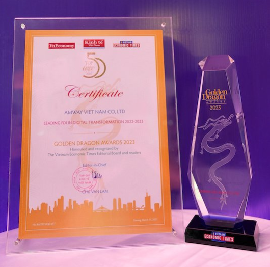 Amway Việt Nam được vinh danh là doanh nghiệp có vốn FDI tiên phong về chuyển đổi số