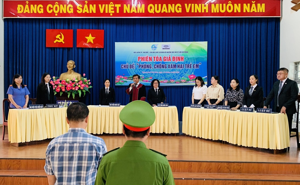 TP. Thủ Đức: Tổ chức Phiên tòa giả định phòng chống xâm hại trẻ em