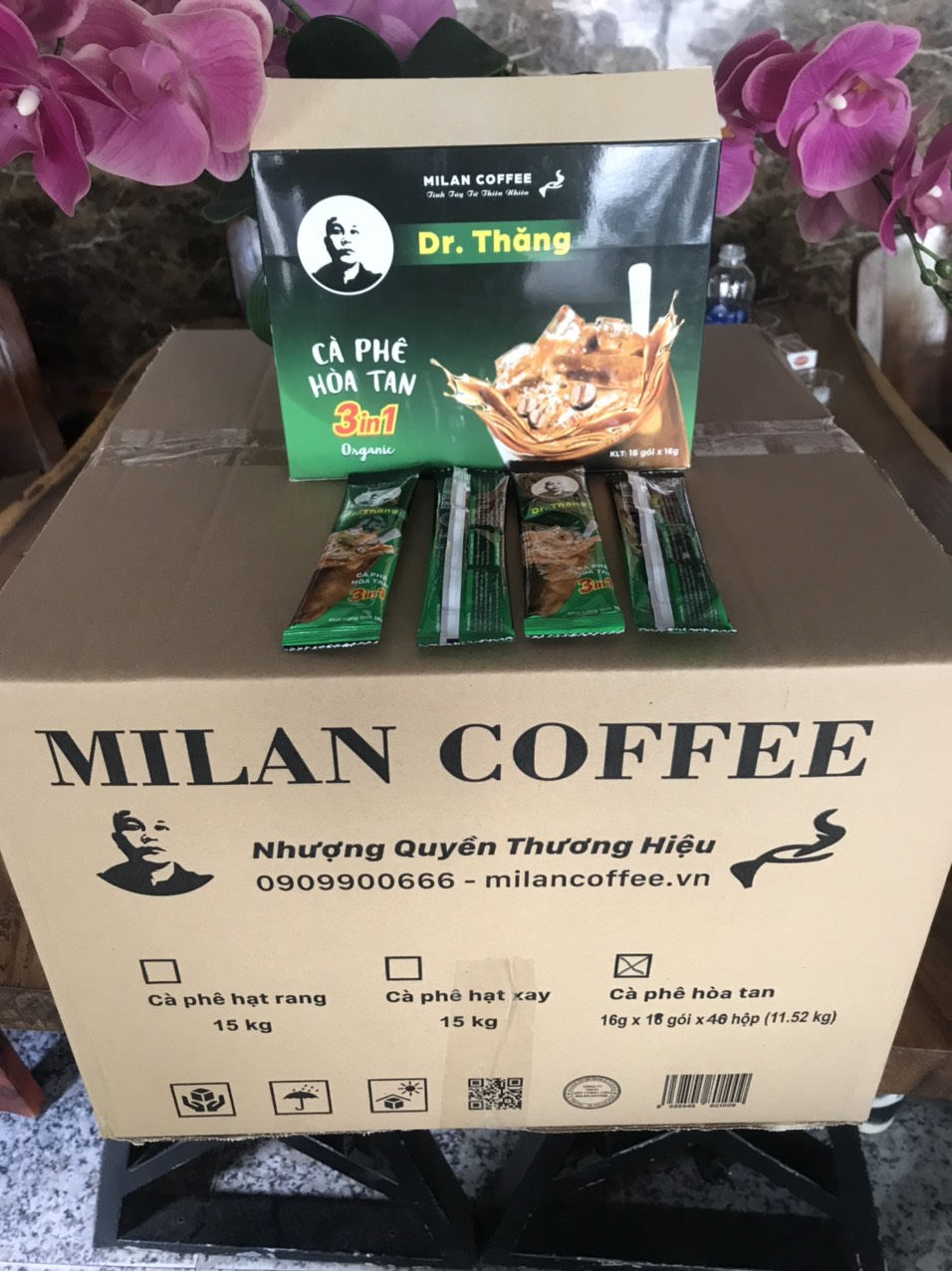 Cà Phê Hòa Tan 3 IN 1 Organic 
