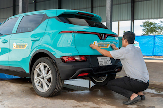 Ngắm trước dàn taxi điện Xanh SM sắp lăn bánh tại Lào