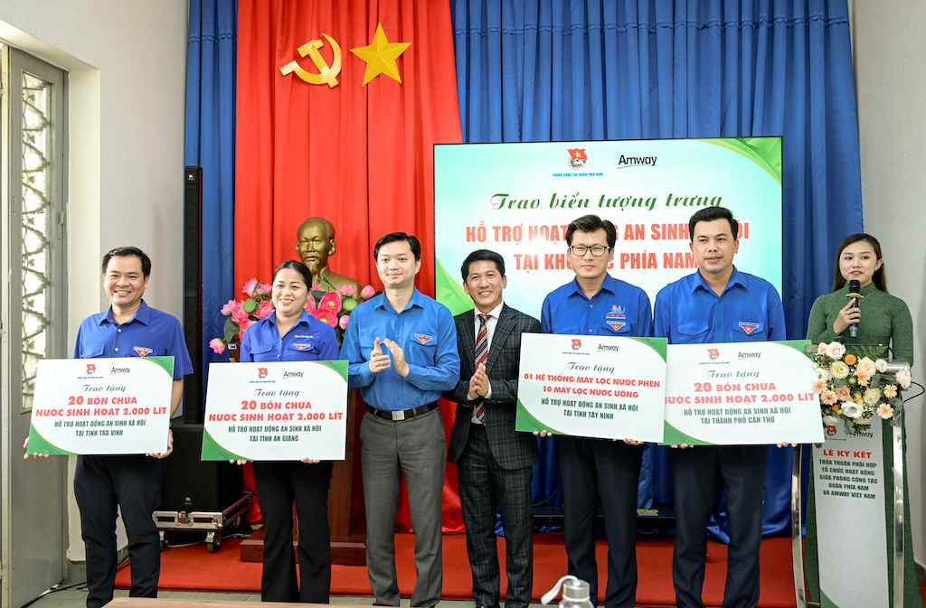 Amway Việt Nam hợp tác cùng Trung ương Đoàn Thanh niên Cộng sản Hồ Chí Minh thực hiện hoạt động cộng đồng trên toàn quốc