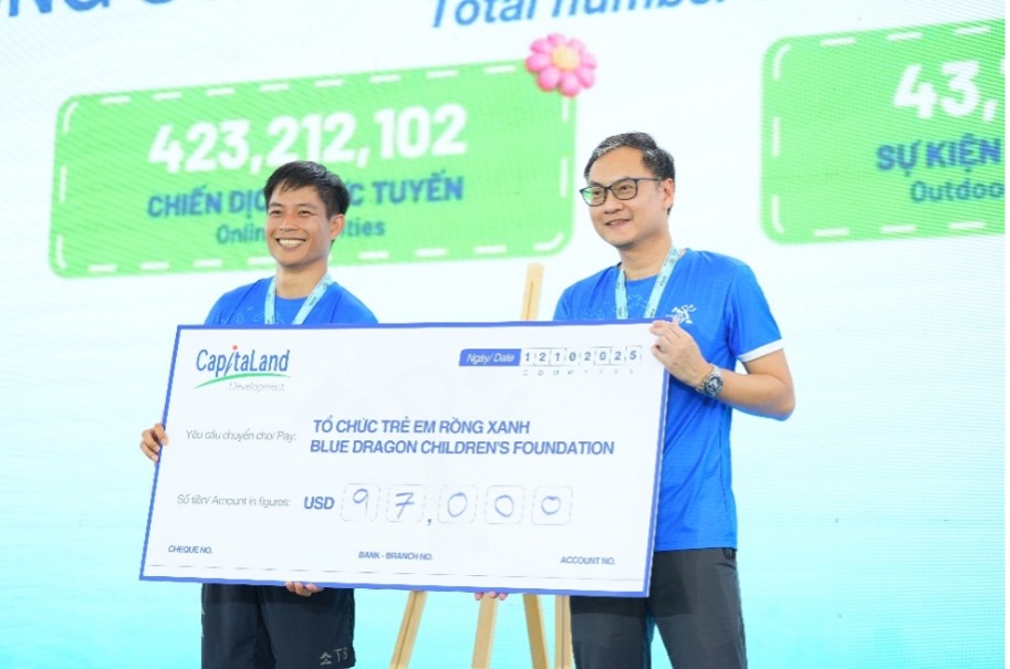 CapitaLand hỗ trợ 97.000 đô la Mỹ cho trẻ em và học sinh có hoàn cảnh khó khăn thông qua chiến dịch “Bước chân gắn kết yêu thương” mùa ba tại Việt Nam