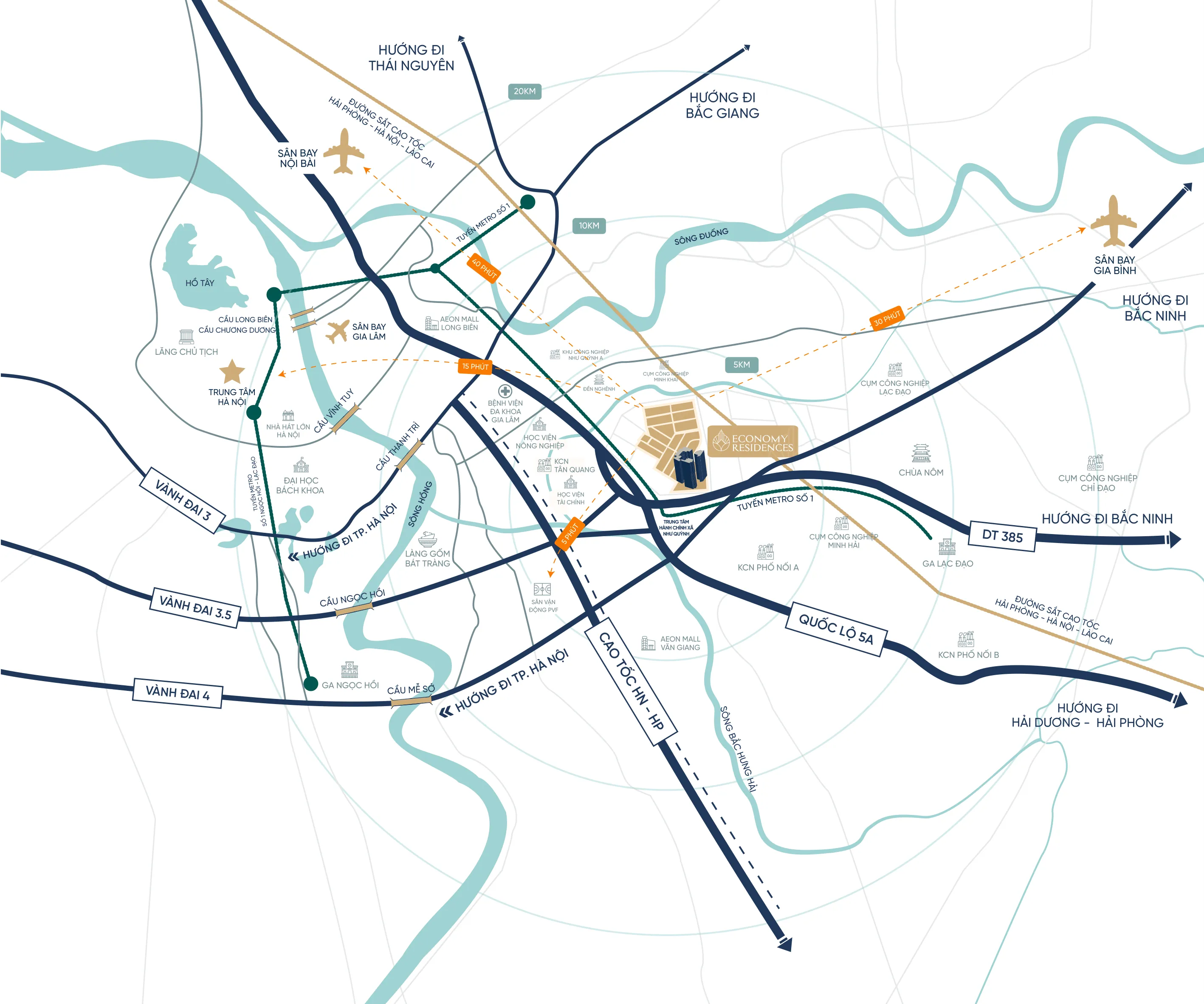 Hưởng ứng quy hoạch Hà Nội 100 năm, Economy Residences tung 300 căn hộ cao cấp giá “cực sốc” cho chương trình an cư