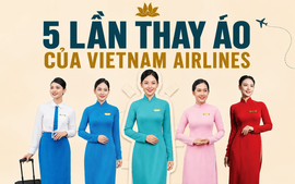 50 năm, 5 lần đổi đồng phục tiếp viên hàng không của Vietnam Airlines: Bộ áo dài đỏ gắn bó 15 năm nhường chỗ cho thiết kế vàng - xanh từng gây tranh luận