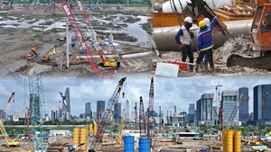 Cận cảnh đại công trường Trung tâm hành chính mới TP.HCM sau 3 tháng thi công