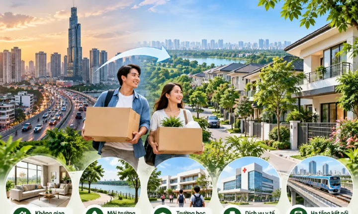 Người trẻ rời trung tâm, chọn vùng ven để đổi lấy chất lượng sống