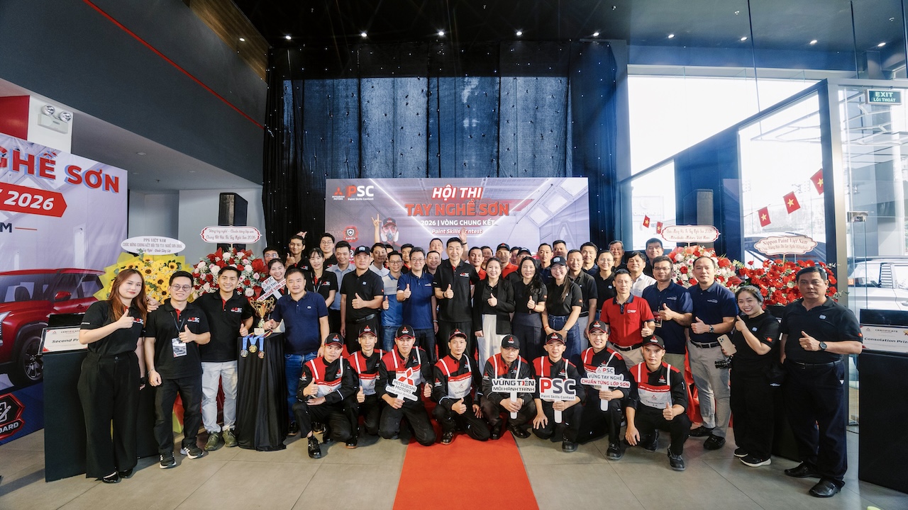 PPG đồng hành cùng Mitsubishi nâng tầm dịch vụ sơn xe